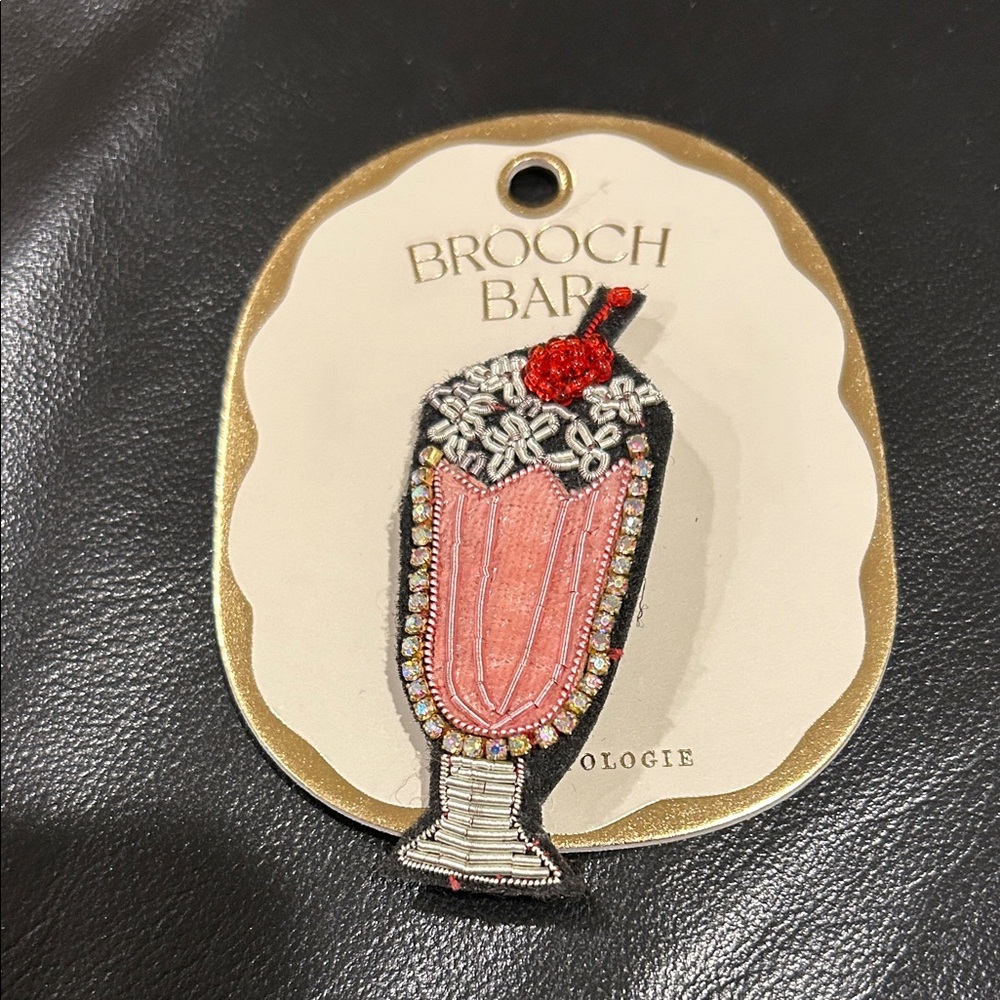 Pink Milkshake Brooch